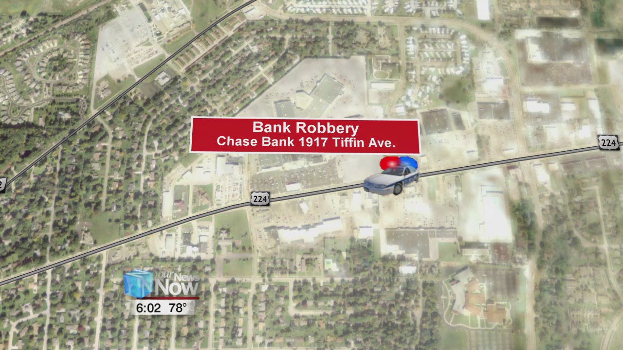Findlay Police look for suspect from Saturday afternoon bank robbery